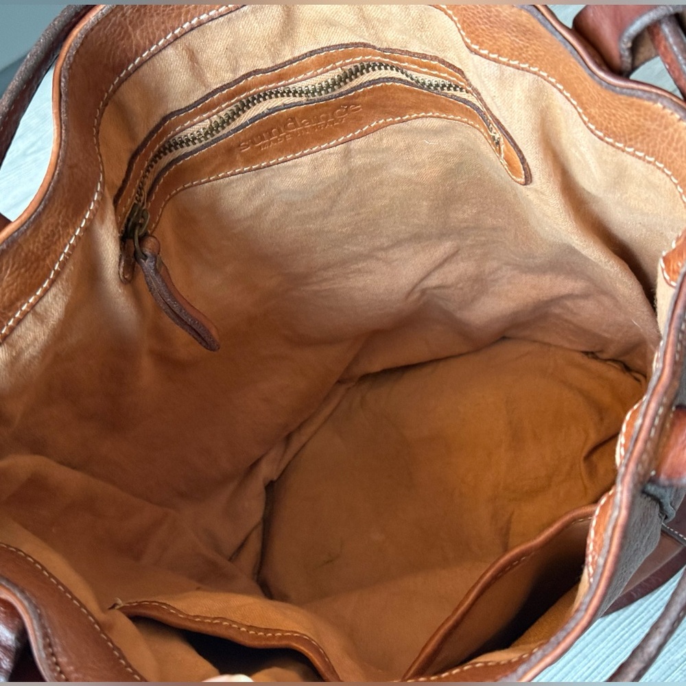 Sundance Cheval 2 tone leather vintage backpack/shoulder bag. First generation - Picture 12 of 16